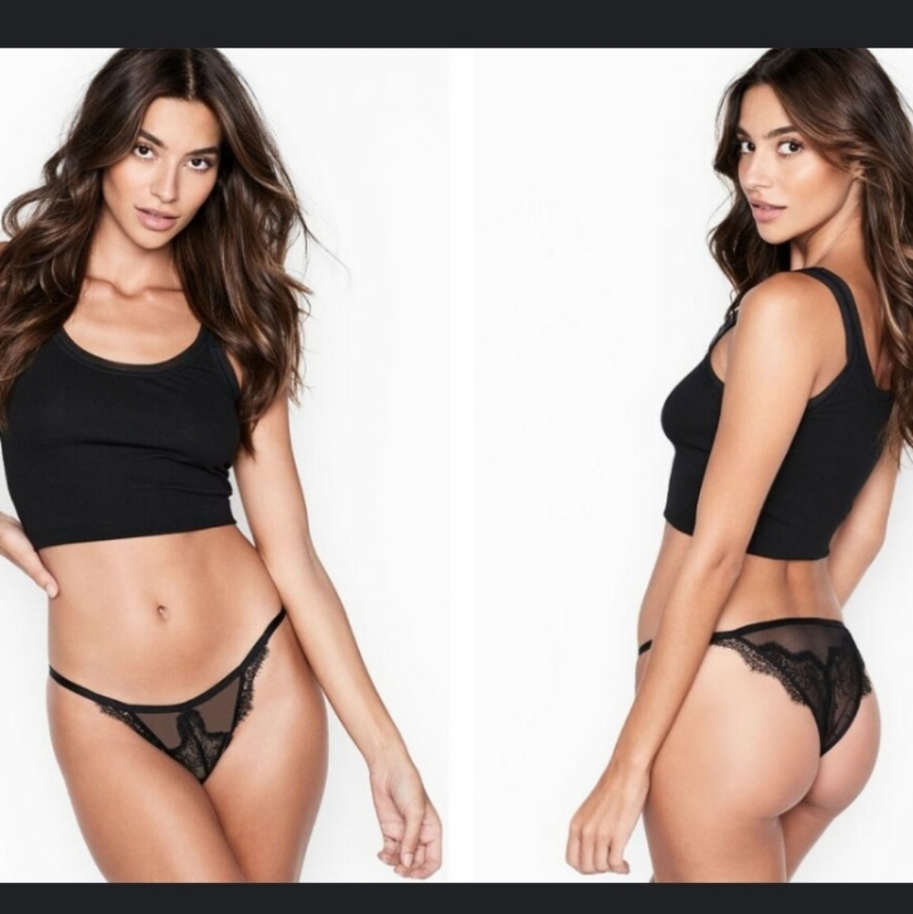 Victoria's Secret black lace bikini